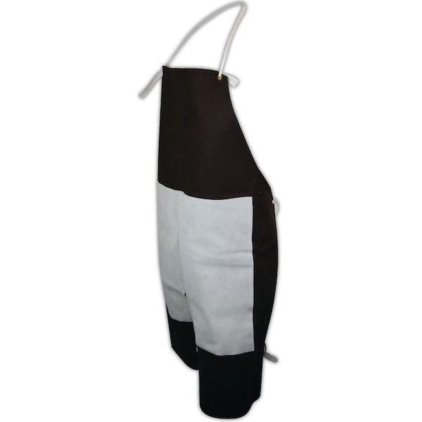 Brown Duck Split Leg Apron with Pearl Split Leather Apron Patch
